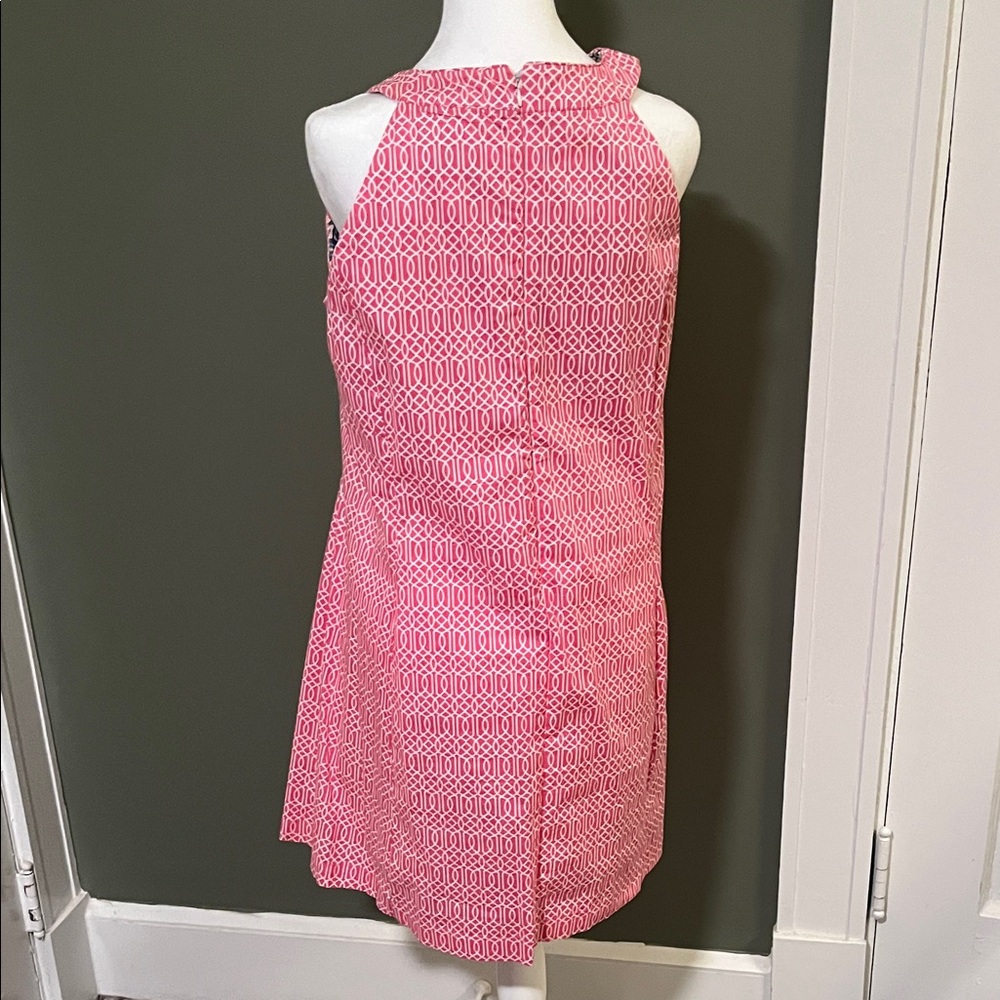Pink Geometric Midi Dress - Picture 4 of 5